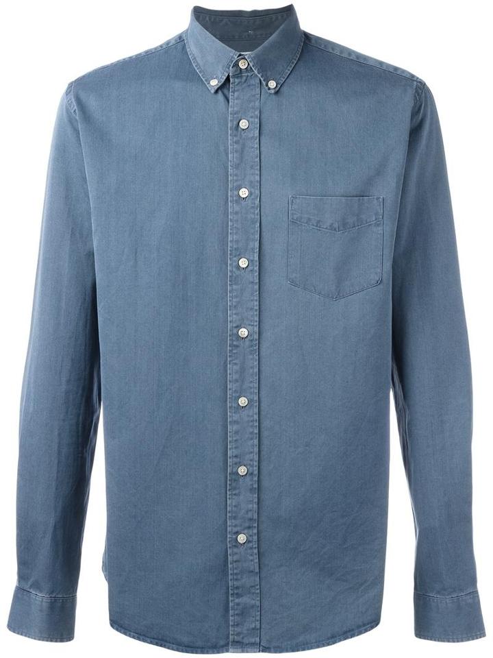 Schnaydermans Button-down Shirt, Men's, Size: Small, Blue, Cotton