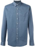Schnaydermans Button-down Shirt, Men's, Size: Small, Blue, Cotton