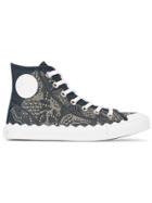 Chloé Kyle Denim Hi-top Sneakers - Blue