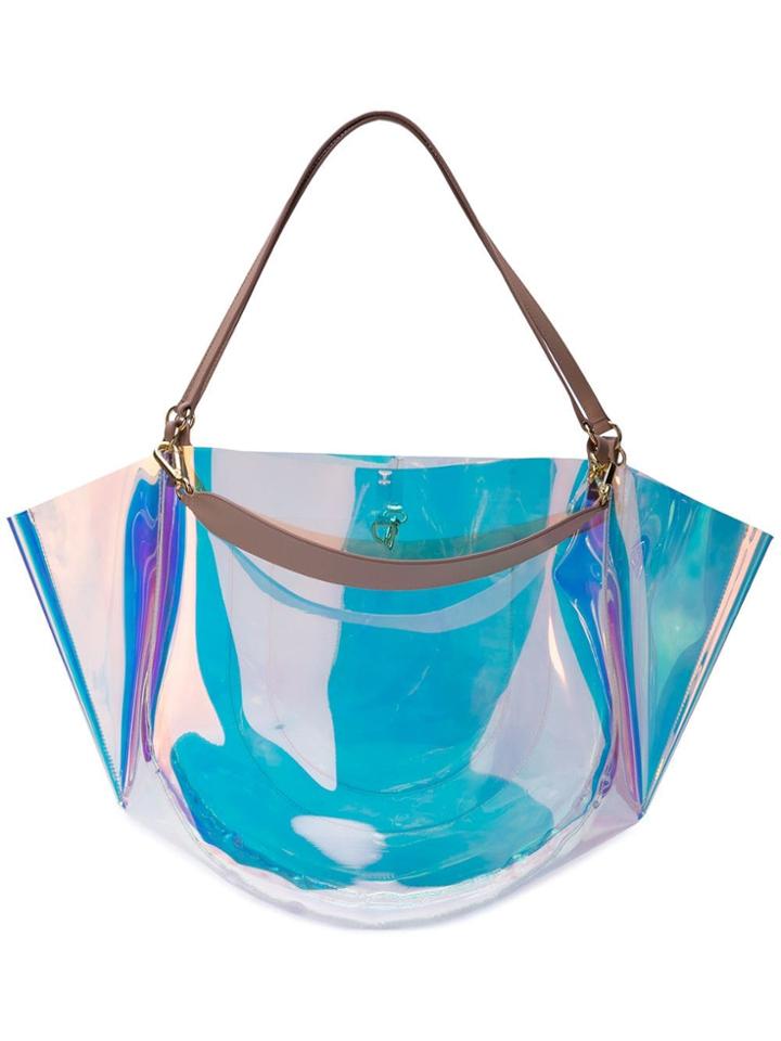 Wandler Mia Transparent Tote - Multicolour