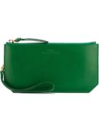 Desa 1972 Zipped Clutch, Women's, Green, Leather