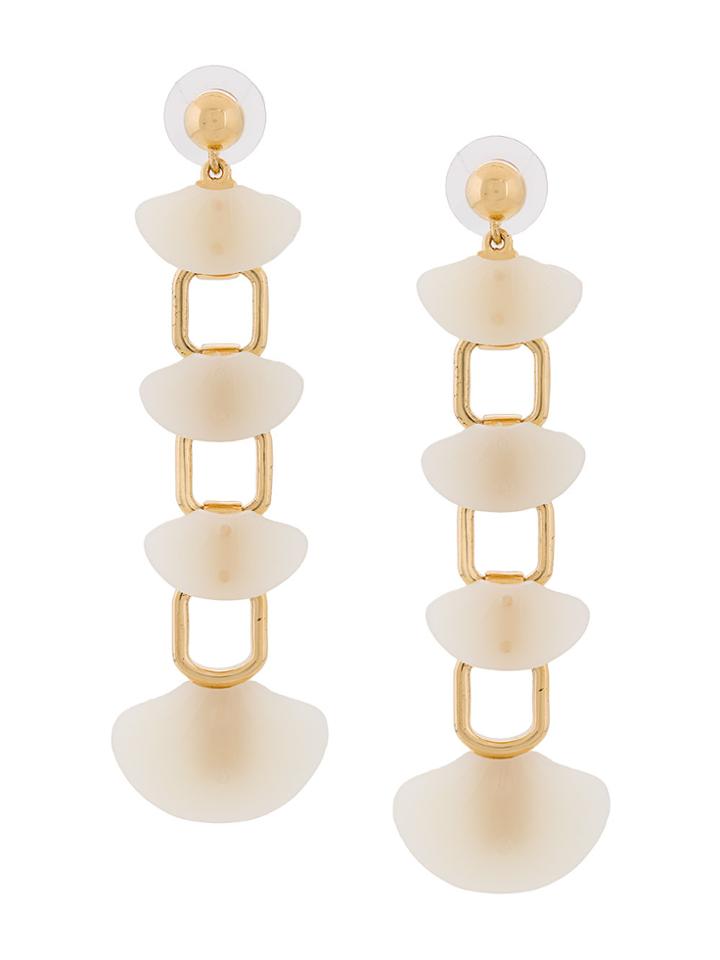 Lele Sadoughi Shell Drop Earrings - White