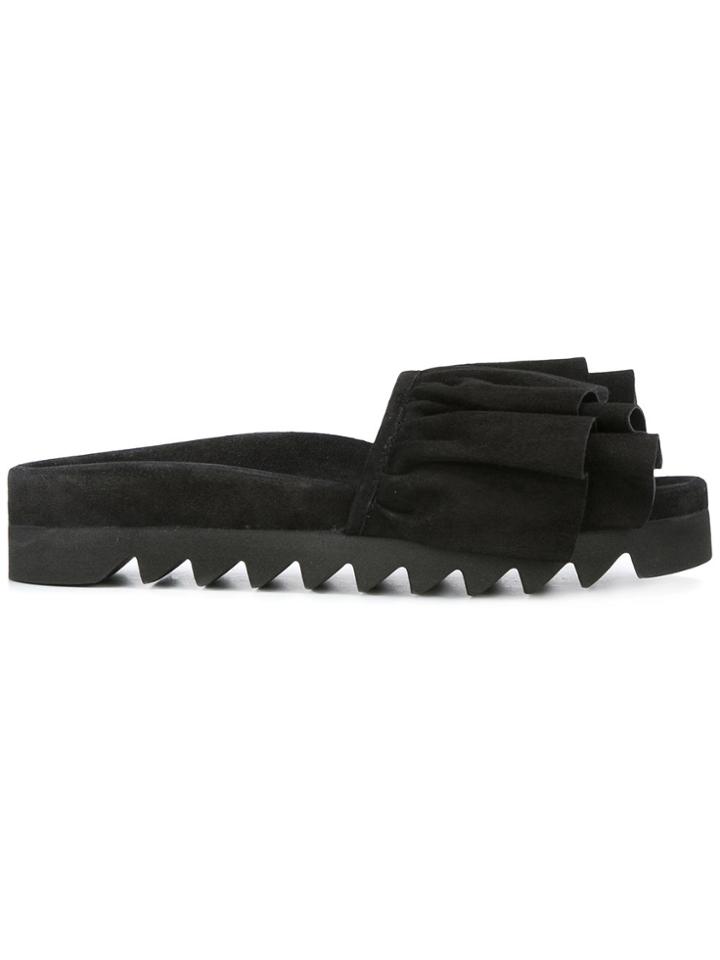 Joshua Sanders Ruches Sandals - Black