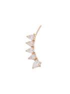 Anita Ko 18kt Rose Gold Pear Diamond Floating Earring - Metallic