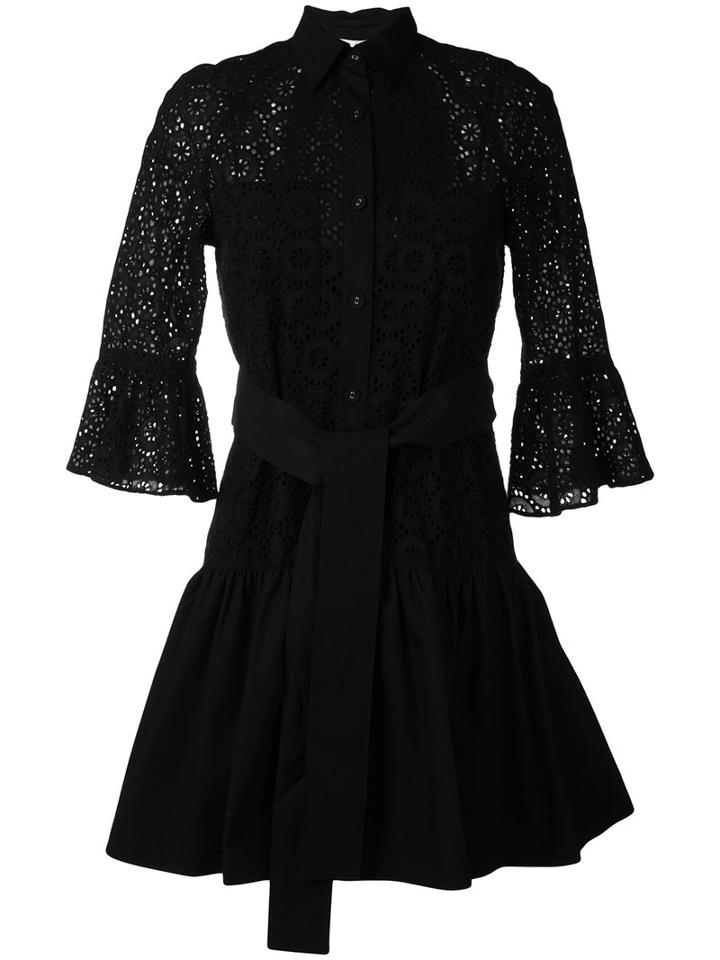 Derek Lam 10 Crosby - Button-down Shirt Dress - Women - Cotton/polyester - 8, Black, Cotton/polyester