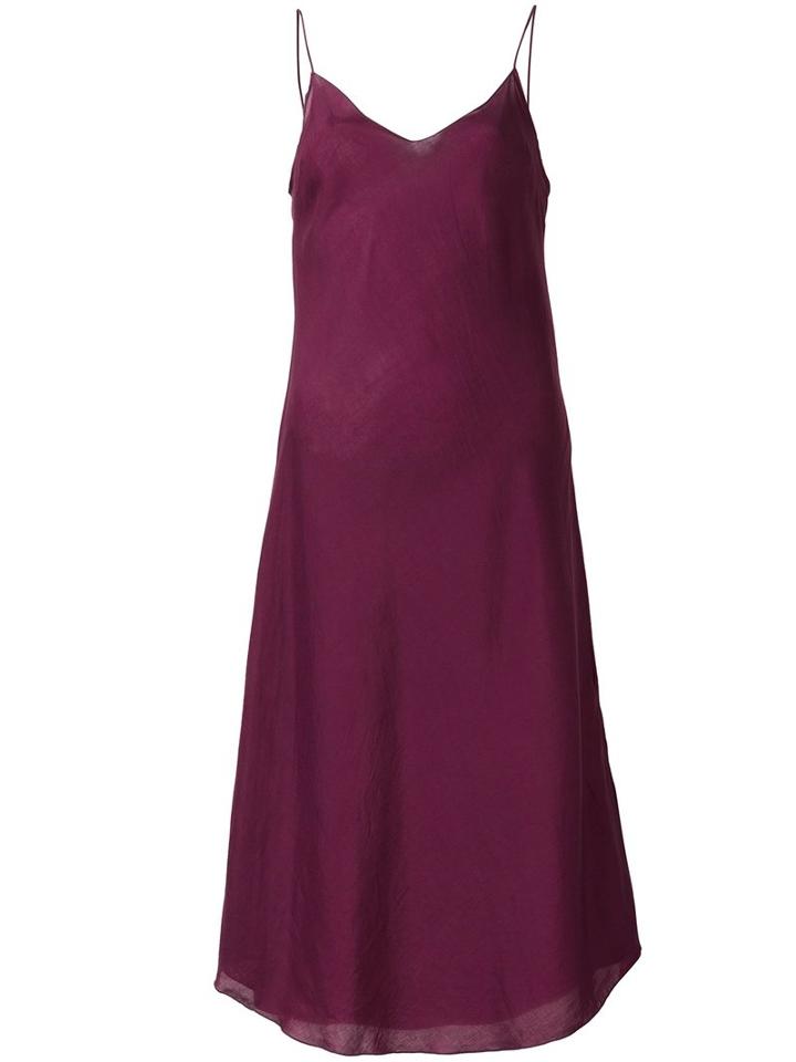 Cloe Cassandro Midi Slip Dress, Red, Rayon