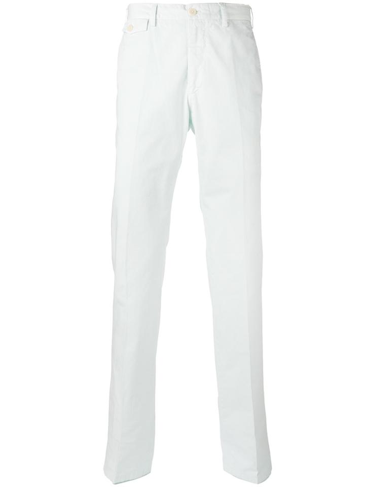 Salvatore Ferragamo Classic Fit Chino Trousers - Blue