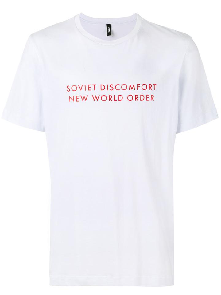 Omc - Soviet Discomfort T-shirt - Men - Cotton - S, White, Cotton