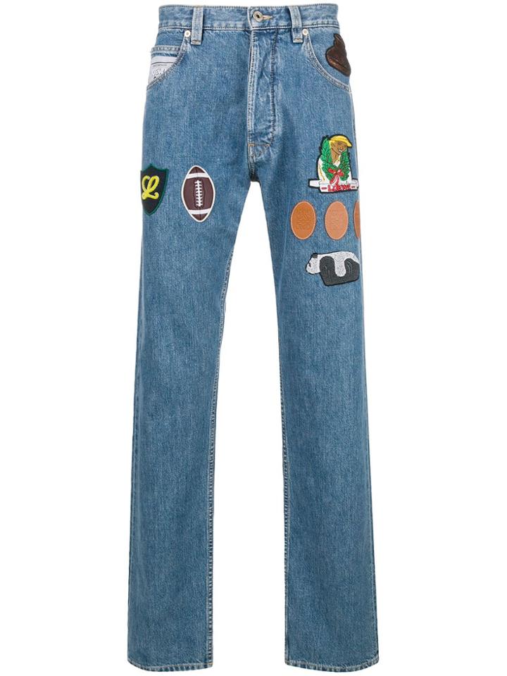 Loewe Patches Jeans - Blue