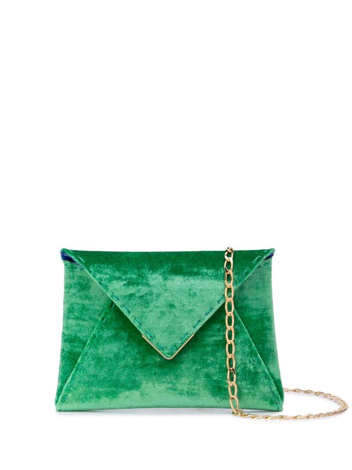 Tyler Ellis Lee Mini Envelope Clutch - Shamrock Green