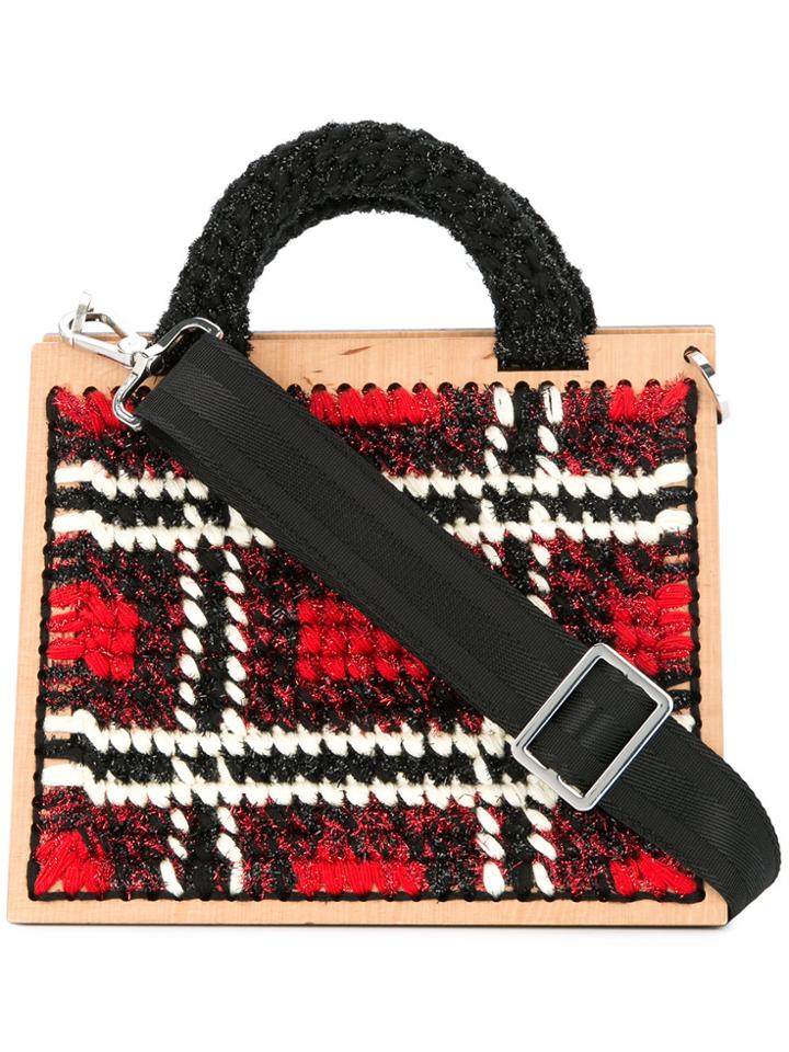 0711 Tartan St. Barts Large Handbag - Multicolour