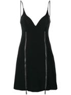 David Koma Crystal Stripe Detail Dress - Black
