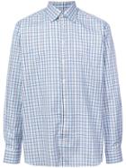Eton Checked Button Shirt - Blue