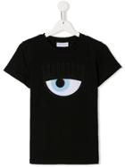 Chiara Ferragni Kids Eye T-shirt - Black