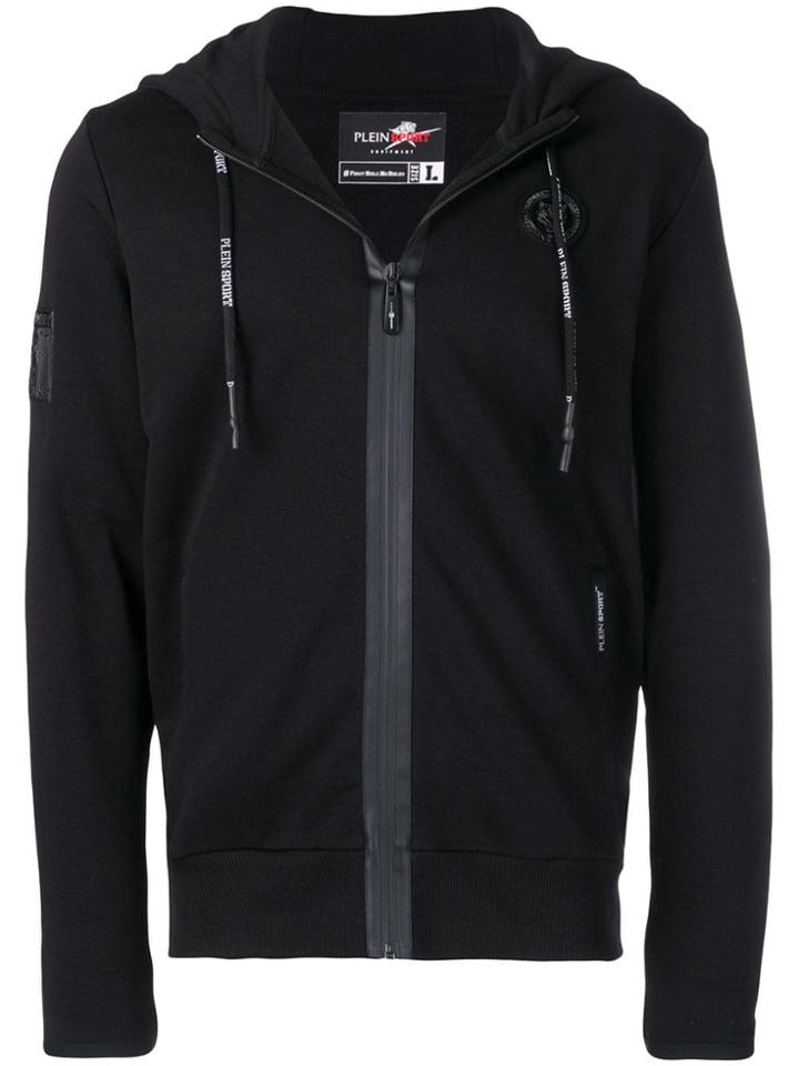 Plein Sport Mike Tyson Zipped Hoodie - Black