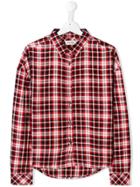 Zadig & Voltaire Kids Teen Checked Shirt - Red