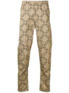 Valentino Vltn Print Trousers - Neutrals