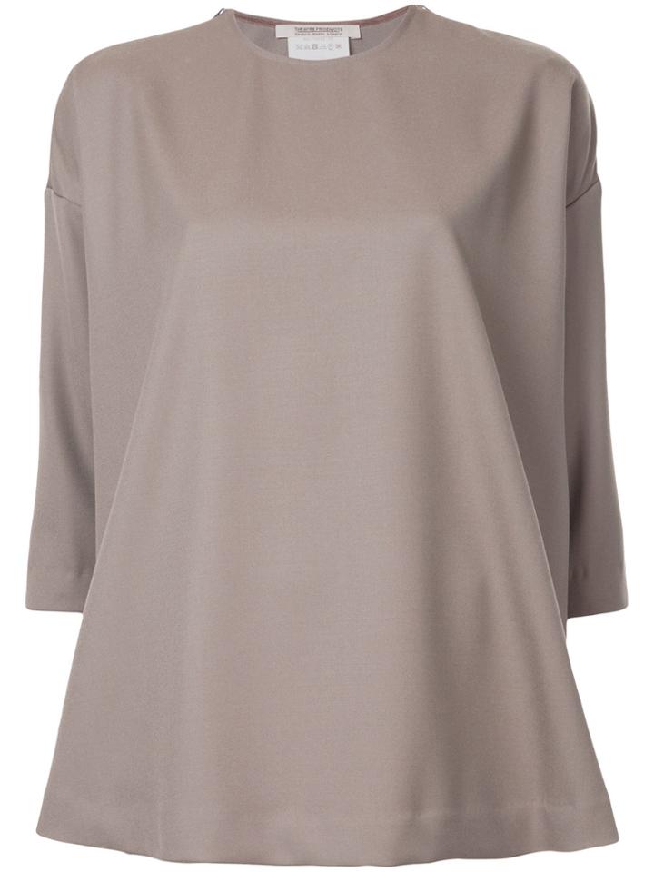 Theatre Products Loose Fit Plain Blouse - Grey