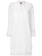 Nude Lace Dress - White