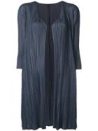 Pleats Please By Issey Miyake Three-quarter Sleeve Cardigan - Blue