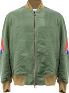 Facetasm Zipped Bomber Jacket - Green