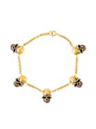 Maison Recuerdo Skull Charm Bracelet