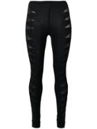 Rick Owens Lilies Sheer Panel Leggings - Black