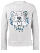 Kenzo Tiger Logo Sweatshirt, Men's, Size: Xl, Grey, Cotton