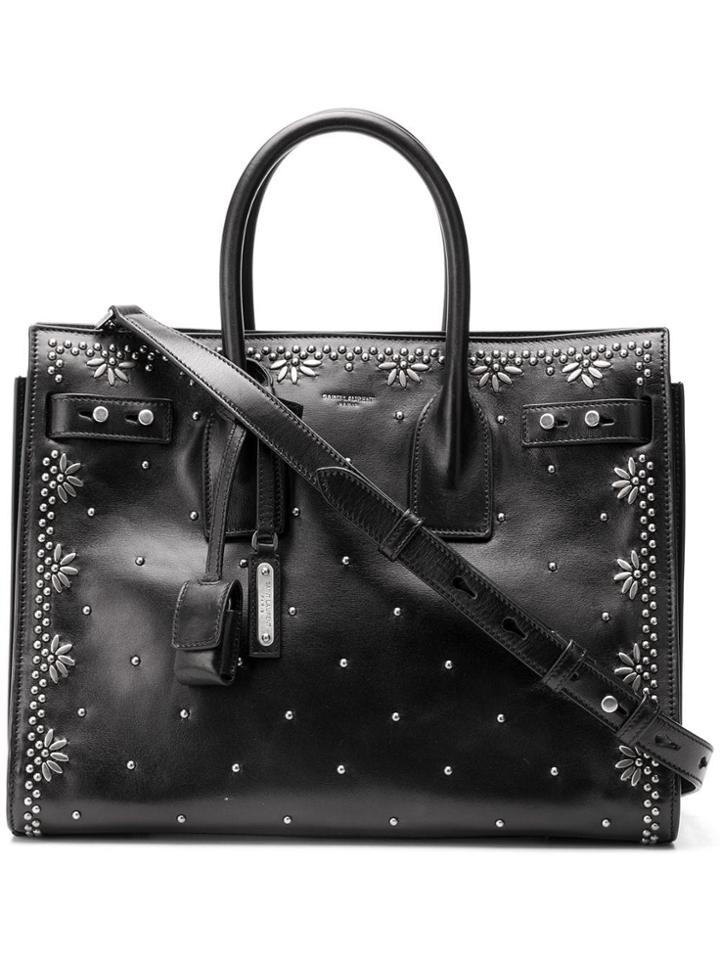 Saint Laurent Studded Sac De Jour Tote - Black
