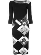 Roland Mouret Checked Print Dress