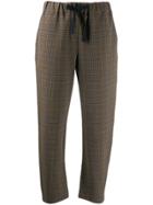Semicouture Check Track Pants - Neutrals