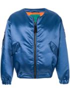 Paura Oversized Bomber Jacket - Blue