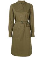 A.p.c. Belted Shirt Dress - Green