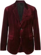 Caruso Classic Fitted Blazer - Red