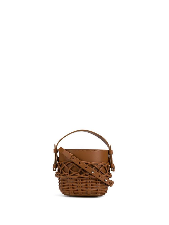 Nico Giani Woven Bucket Bag - Brown