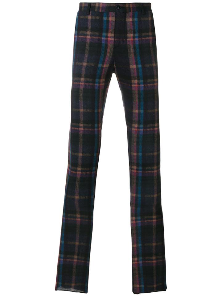 Etro Checked Pants - Multicolour