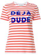 Être Cécile Déjà Dude Striped T-shirt - Yellow & Orange