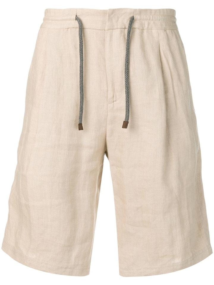 Brunello Cucinelli Drawstring Bermuda Shorts - Neutrals