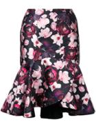 Romance Was Born 'magnolia Blossom' Skirt, Women's, Size: 10, Black, Silk/polyester