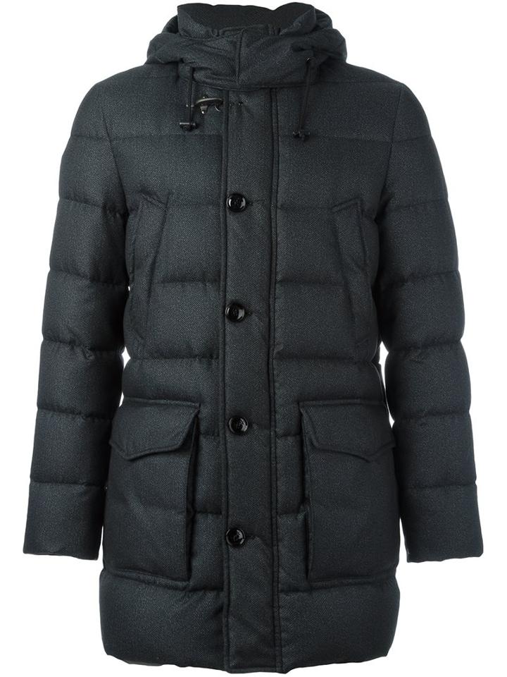 Fay Padded Coat, Men's, Size: Xl, Grey, Polyester/polyamide/feather Down