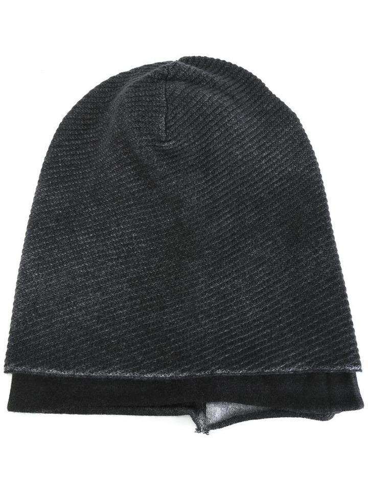 Avant Toi Reversible Beanie, Men's, Grey, Cashmere/merino/silk