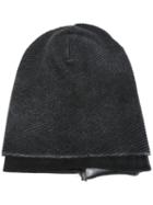 Avant Toi Reversible Beanie, Men's, Grey, Cashmere/merino/silk
