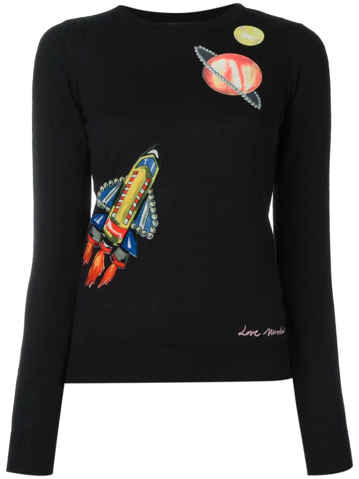 Love Moschino 'space' Jumper, Women's, Size: 44, Black, Acrylic/virgin Wool
