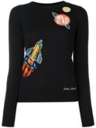 Love Moschino 'space' Jumper, Women's, Size: 44, Black, Acrylic/virgin Wool