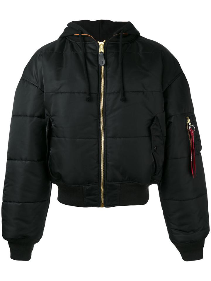 Vetements - Ma1 Bomber Jacket - Men - Nylon - M, Black, Nylon