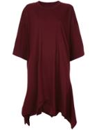 Mm6 Maison Margiela Draped T-shirt Dress - Red