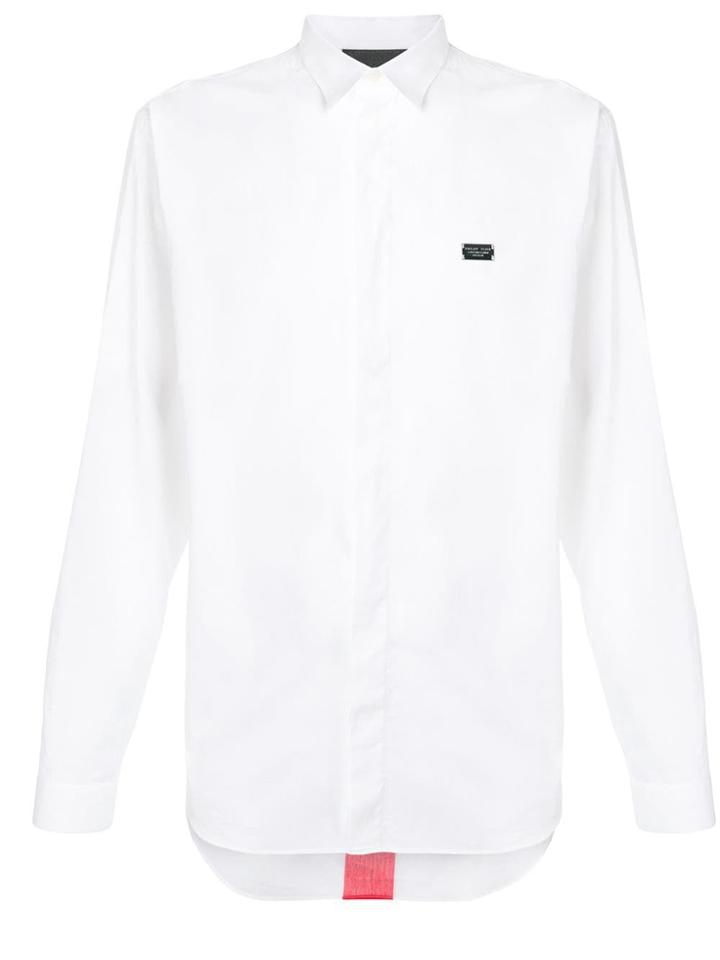 Philipp Plein Long-sleeve Fitted Shirt - White