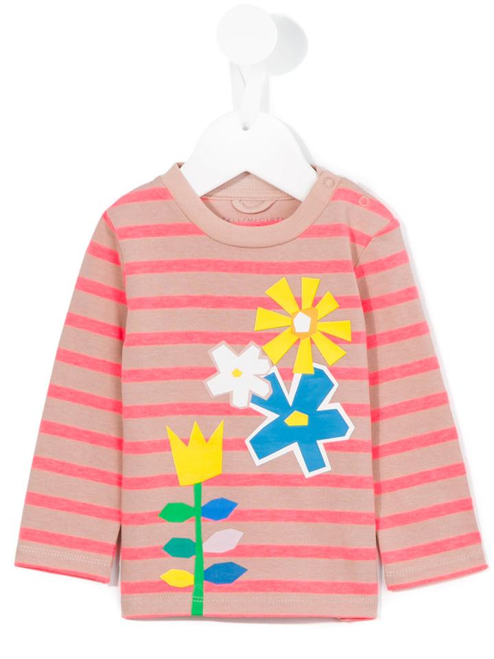 Stella Mccartney Kids - Floral Print Sweatshirt - Kids - Cotton/polyester - 6 Mth, Nude/neutrals