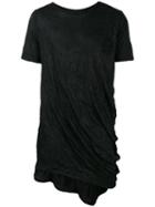 Alchemy Crumpled Effect T-shirt, Men's, Size: Large, Black, Cotton/spandex/elastane