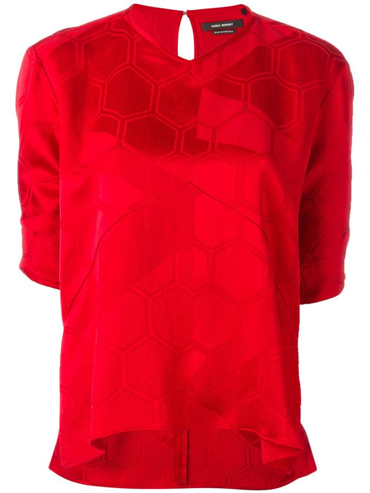 Isabel Marant Silway Top, Women's, Size: 38, Red, Ramie/viscose